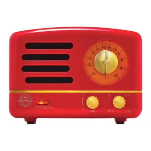 MUZEN OTR Metal Portable FM Radio Bluetooth Speaker - Red